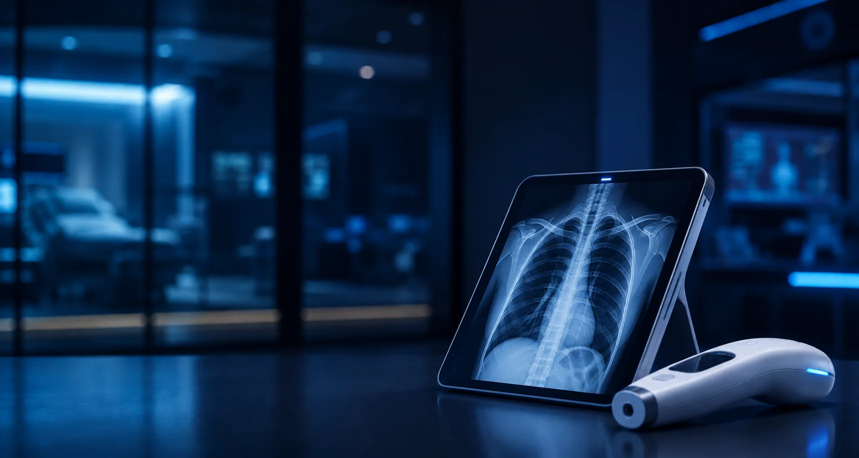 DICOM PACS medical imaging viewer and remote patient monitoring device
